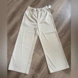 Wide Leg White Palazzo Pants Trousers